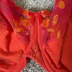 Prima Donna Bra UK 36G Orange Embroidered Flowers